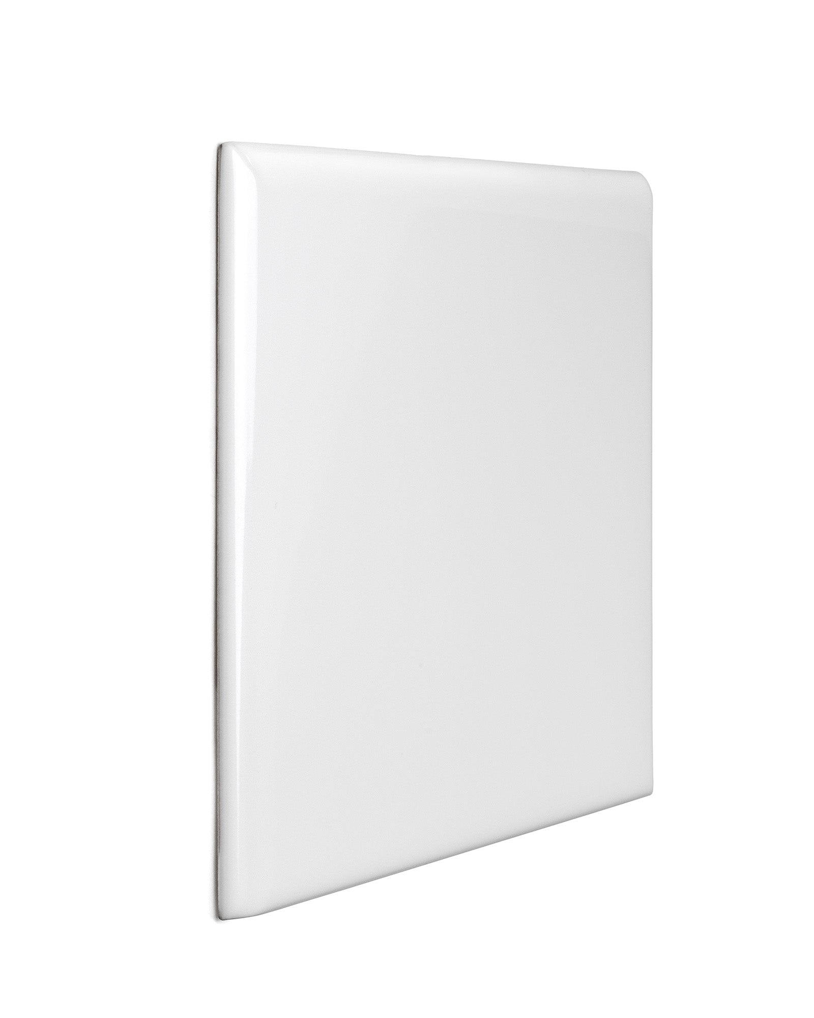 Victoria flis – 15 x 15 cm hvit bullnose hjørne image