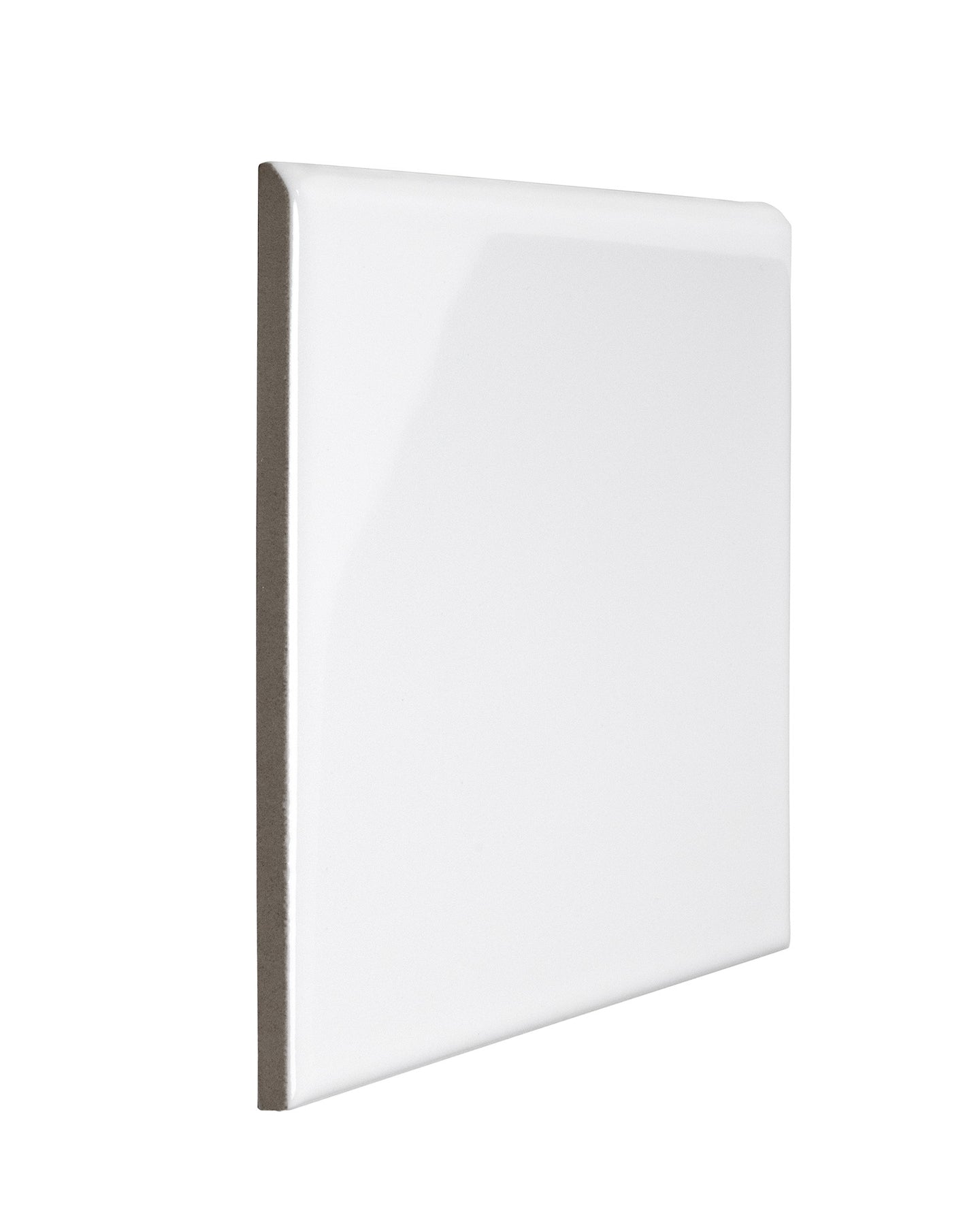 Victoria Tile – 15 x 15 cm White Bullnose Long Side/Short Side
