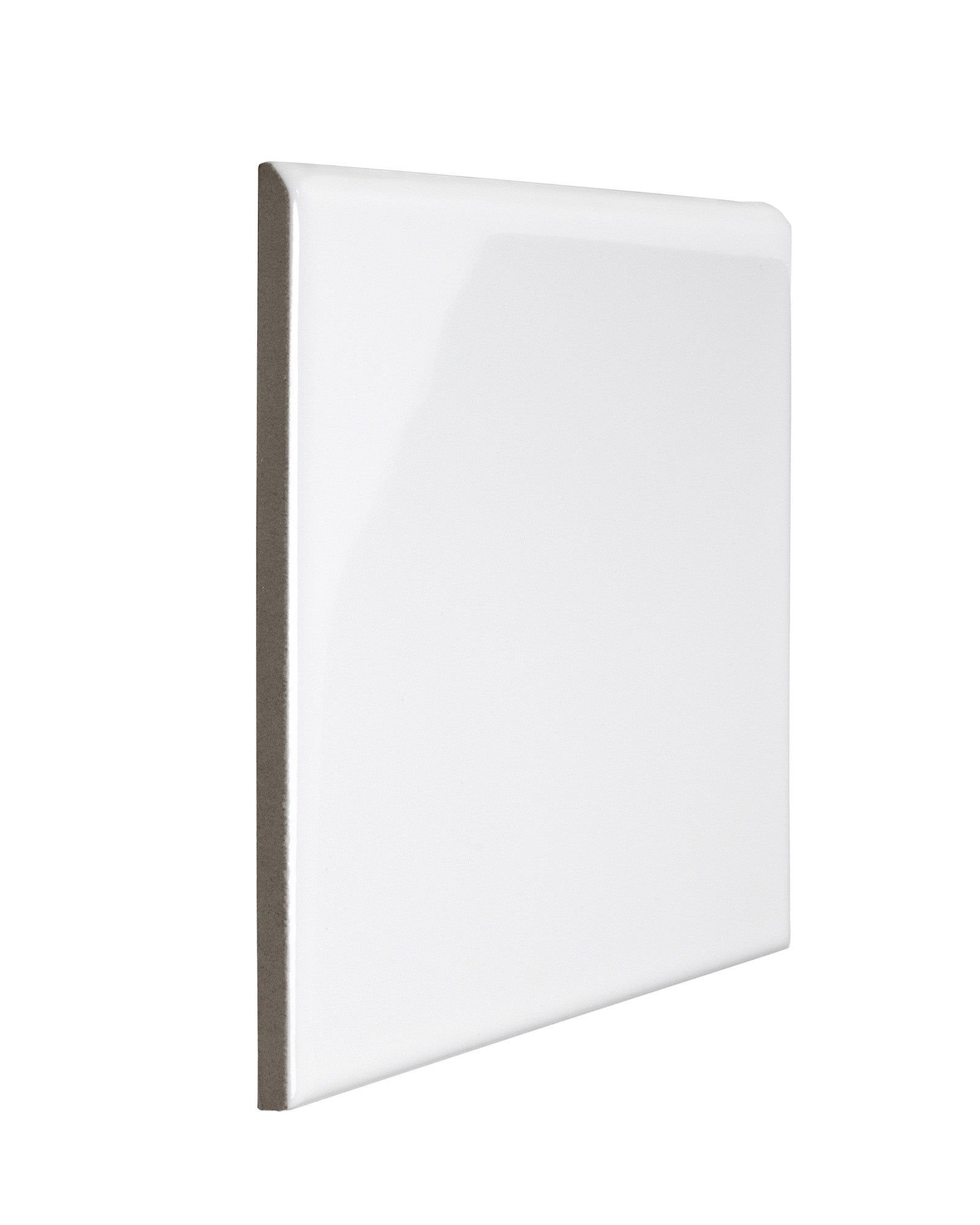 Victoria Flis – 15 x 15 cm Hvit Bullnose Langside/Kortsiden image