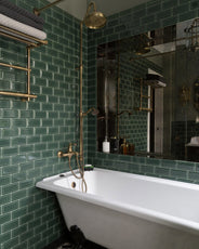 Wall tile Bristol - 7.5 x 15 cm (2.95 x 5.91 in.) dark green, thumbnail image
