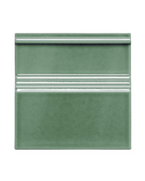 Kakel Bristol - Golvsockel list 15 x 15 cm akvagrön, krackelerat