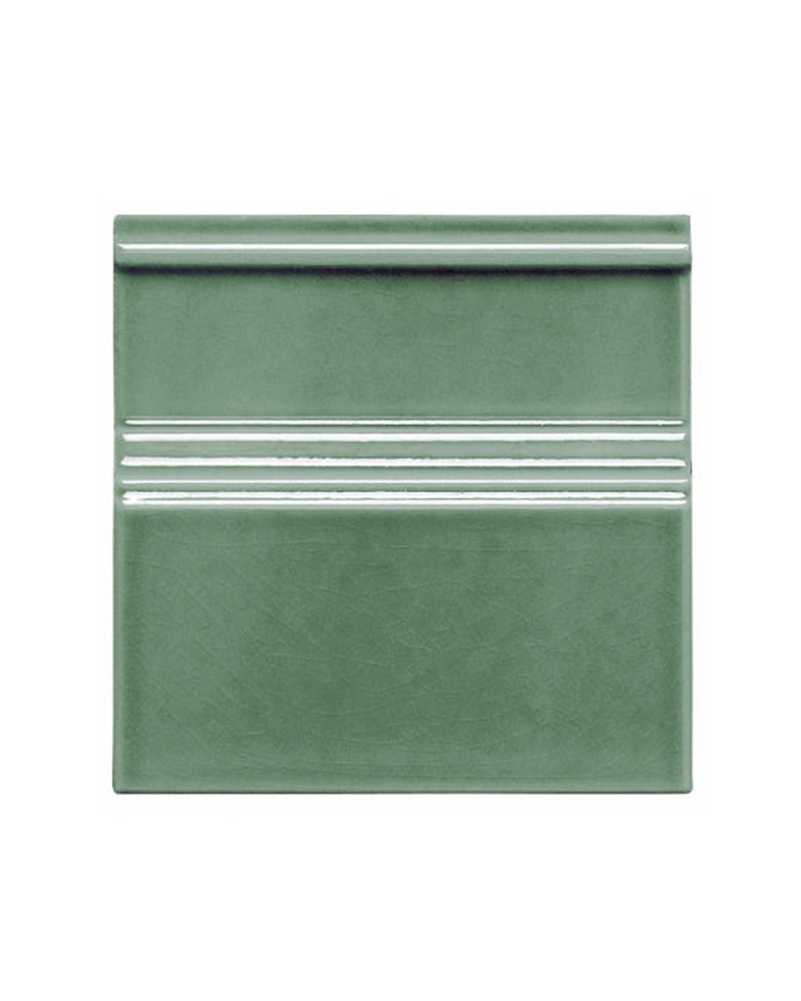 Azulejo Bristol - Rodapié 15 x 15 cm verde agua, craquelado image
