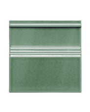 Kakel Bristol - Baseboard 15 x 15 cm (6 x 6 in) Dark Green, Crackled thumbnail image