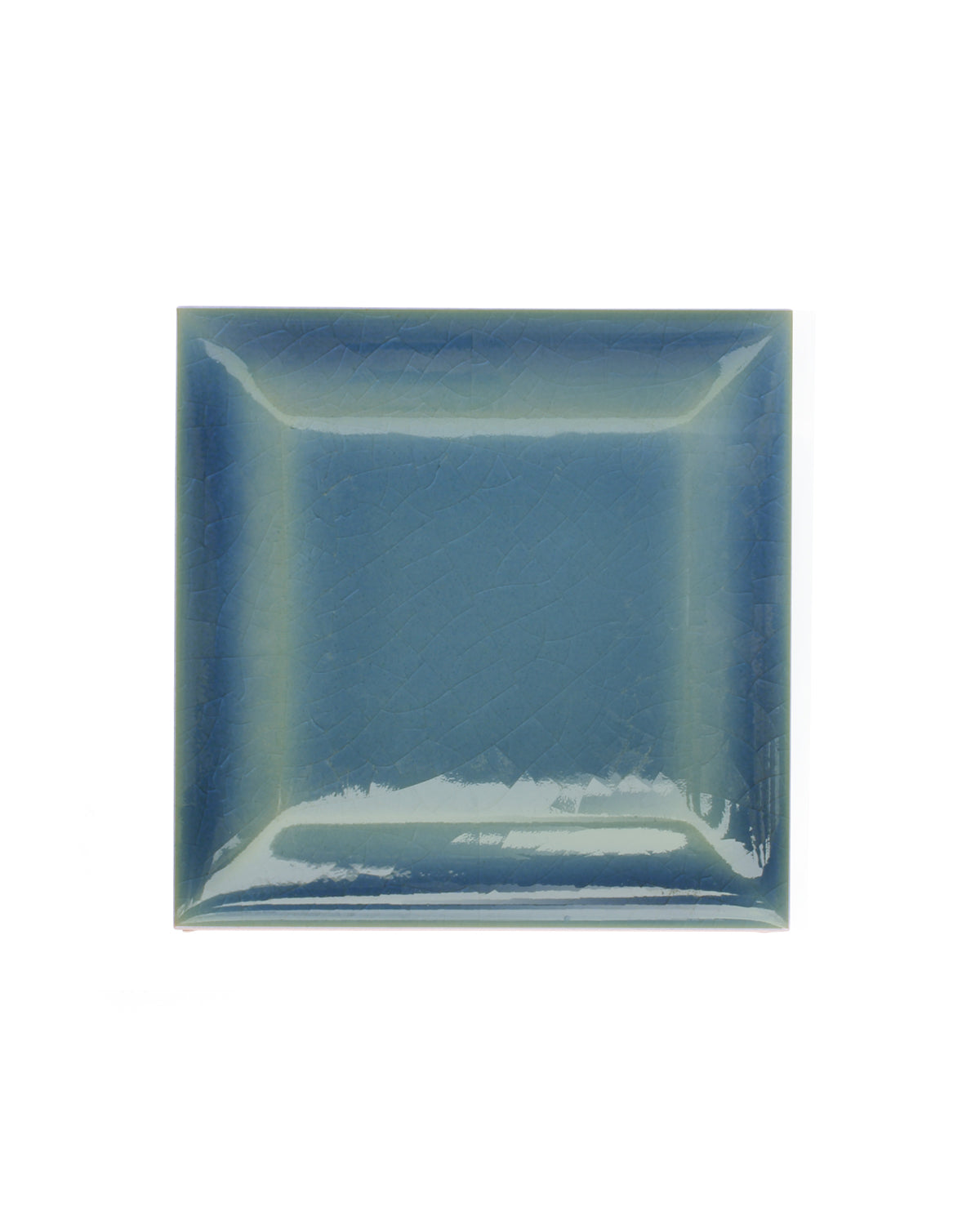 Kakel Bristol - Beveled Edge 7.5 x 7.5 cm Blue, Crackled