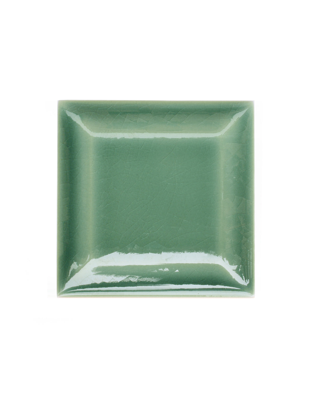 Kakel Bristol - Beveled Edge 7.5 x 7.5 cm Aqua Green, Crackled