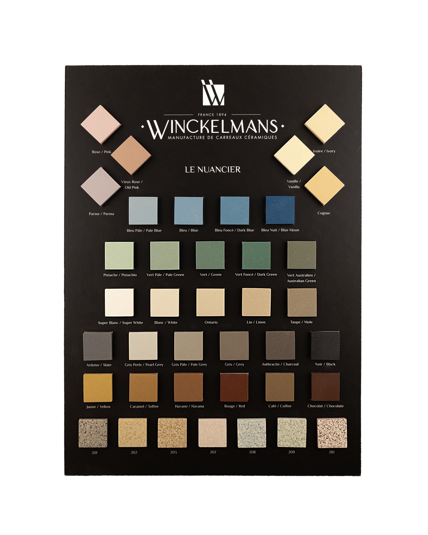 Color Chart A4 - Tiles