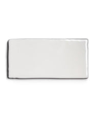 Tiles Mayfair - Ivory White Halftile 7,5 x 15 cm Shiny, Dented thumbnail image