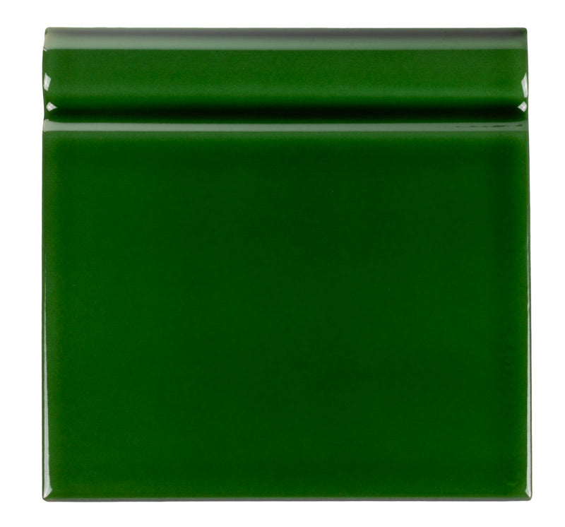 Tile Cambridge - Floor trim 15 cm (5.91 x 5.91 in.), bottle green