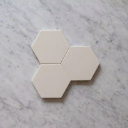 Floor Tiles - Hexagon 10 x 10 cm White - Super White BAS thumbnail image
