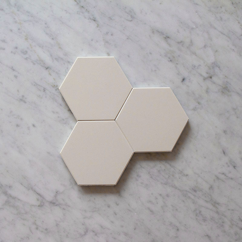 Floor Tiles - Hexagon 10 x 10 cm White - Super White BAS image