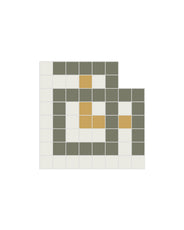 Tile border corner - Mosaic Mayfair Green thumbnail image