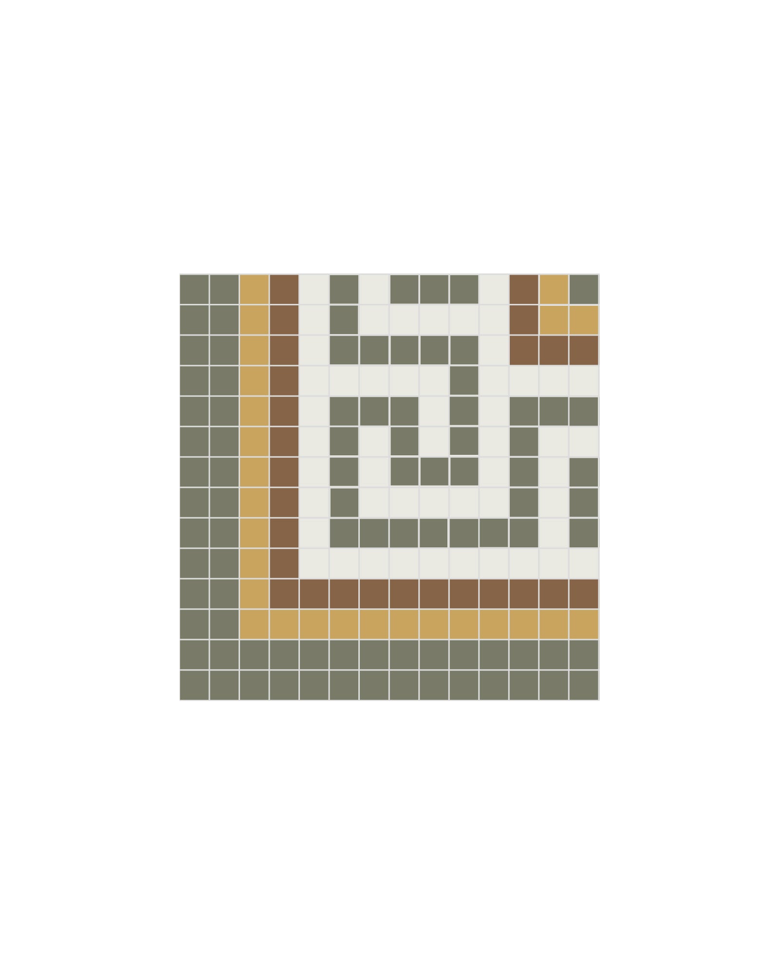 Tile border corner - Mosaic Regent Green image