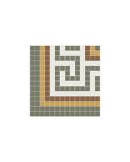 Tile border corner - Mosaic Regent Green thumbnail image