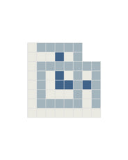 Klinkerfris hörn - Mosaik Mayfair Blå thumbnail image