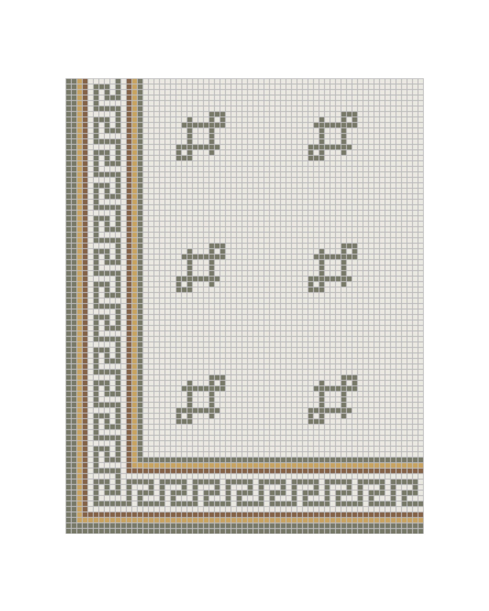 Tile border corner - Mosaic Regent Green image