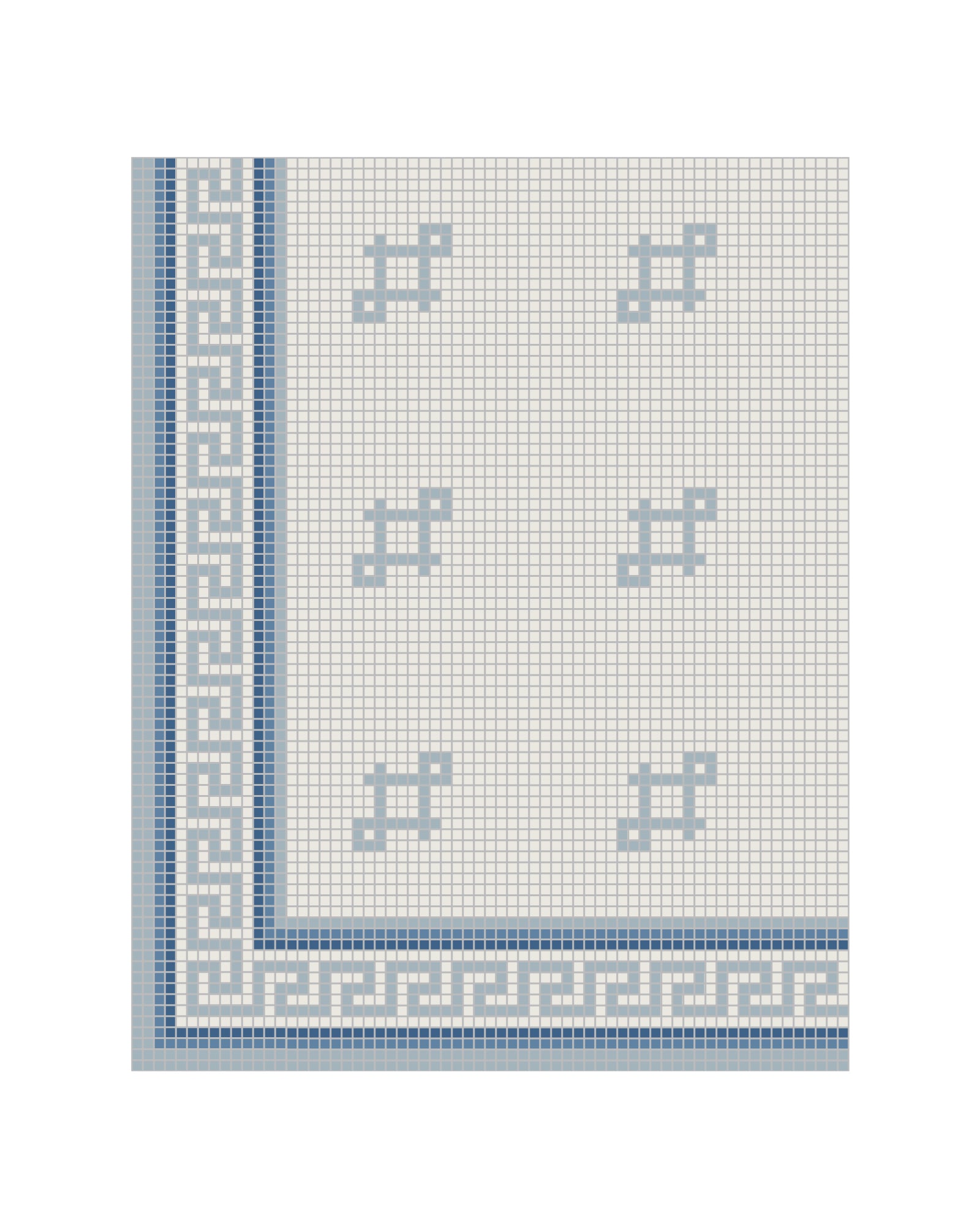 Floor tile - Mosaic Regent Blue image