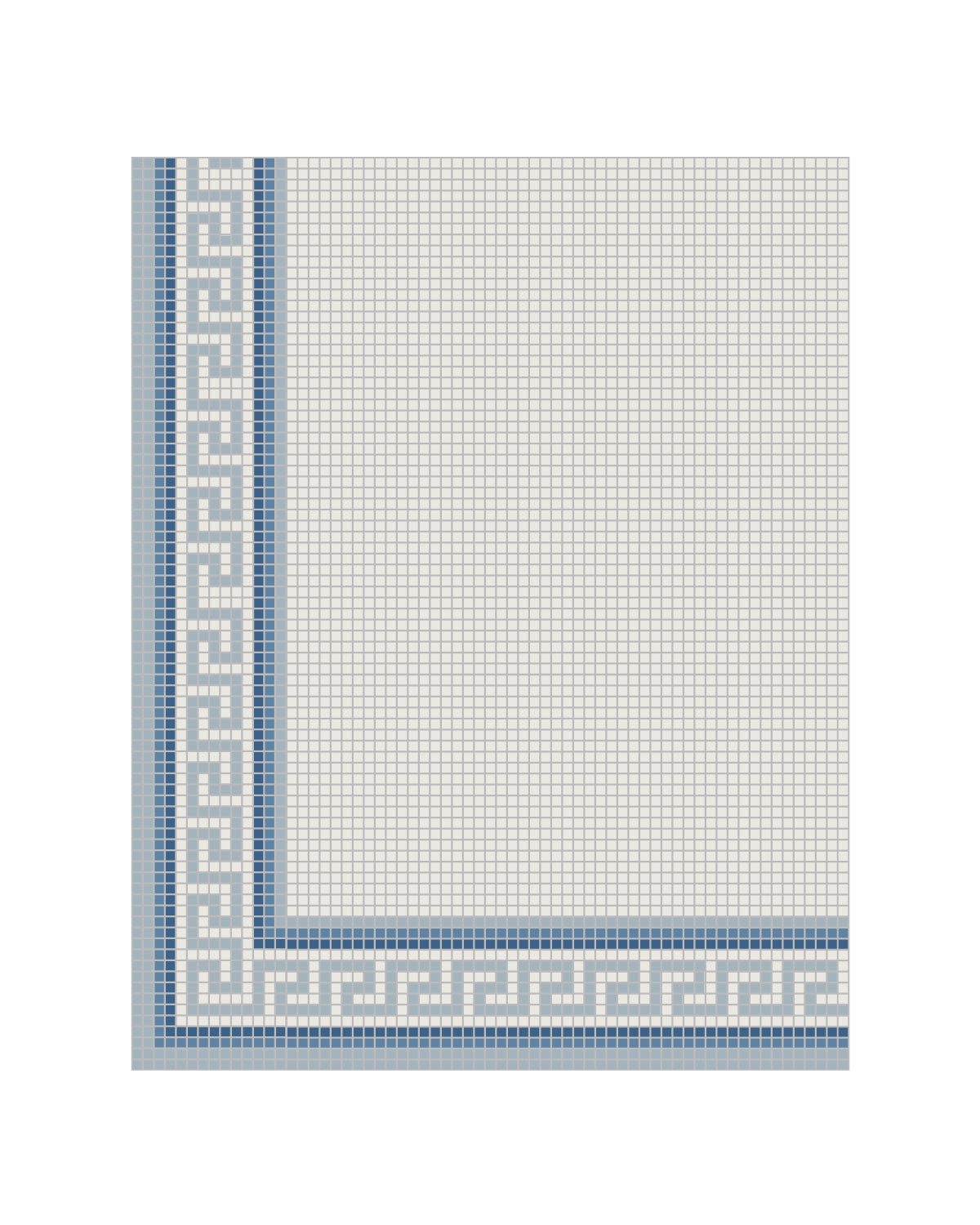 Klinkerfris hörn - Mosaik Regent Blå image
