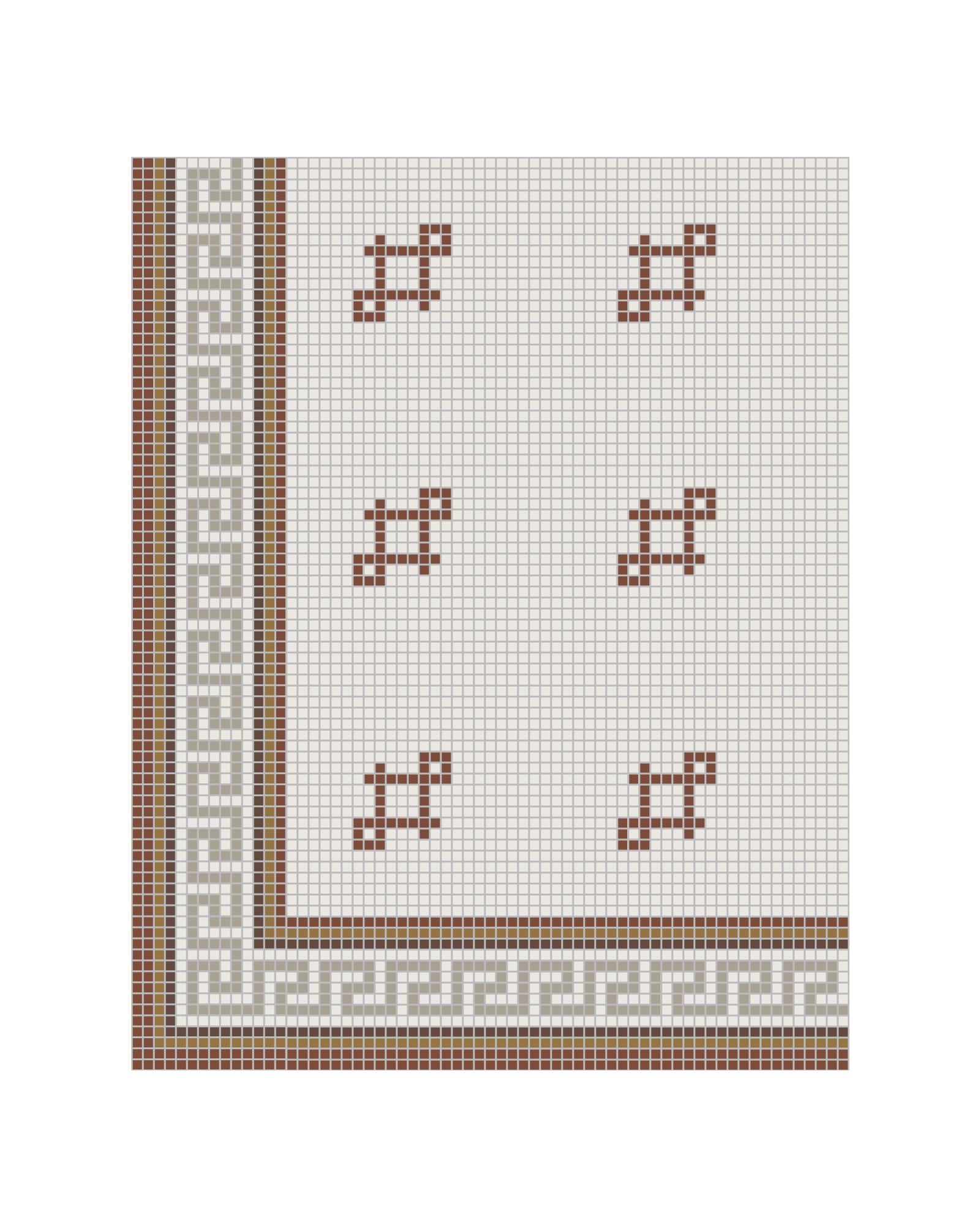 Klinkerfris - Mosaik Regent Röd image
