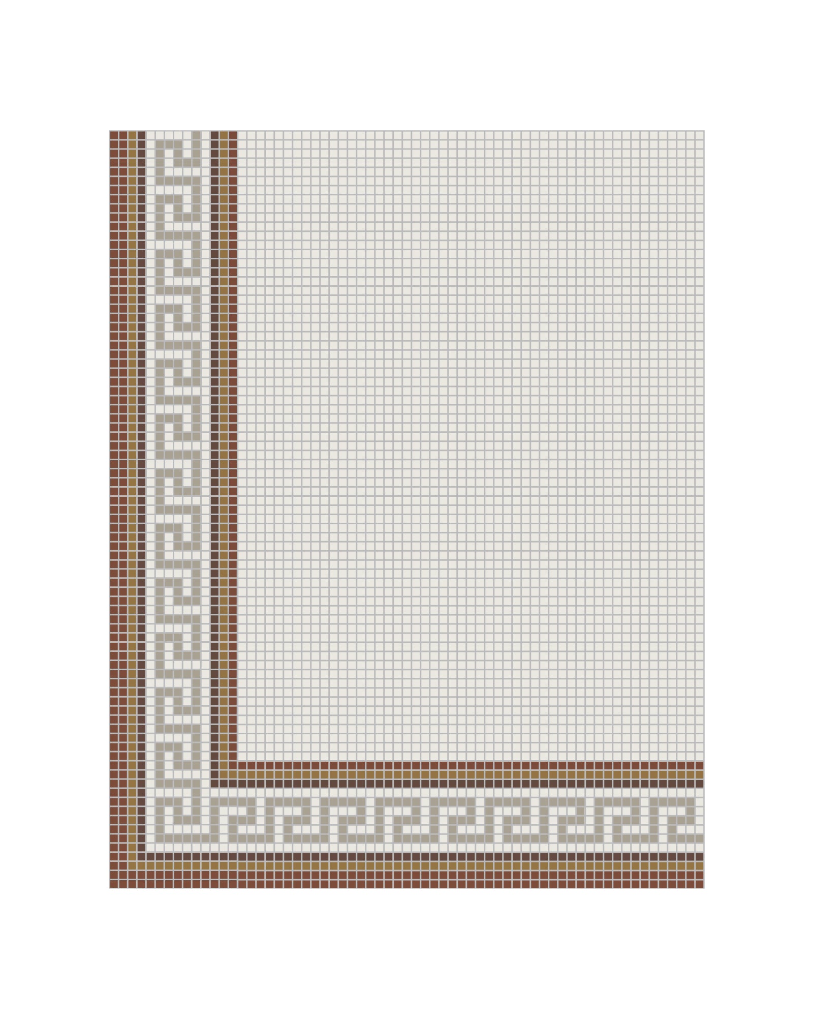 Floor tile - Mosaic White image
