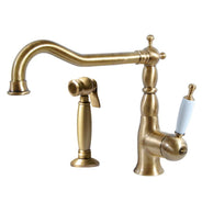 Kitchen Faucet with separate hand shower - Oxford bronze thumbnail image