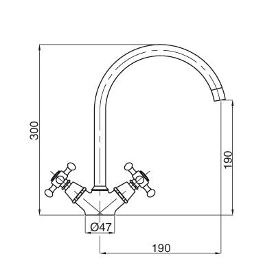 Kitchen Faucet - Lady bronze image