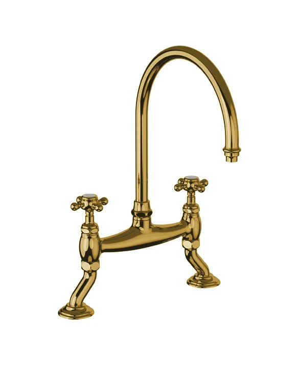 Kitchen Faucet - Julia 2-hole brass