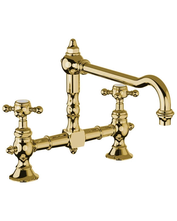 Kitchen Faucet - Horus Victoria 2-hole brass