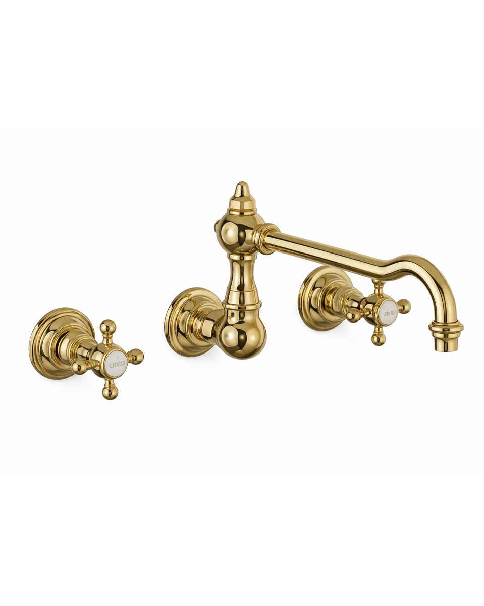 Kitchen Faucet - Horus Julia wall, untreated brass image