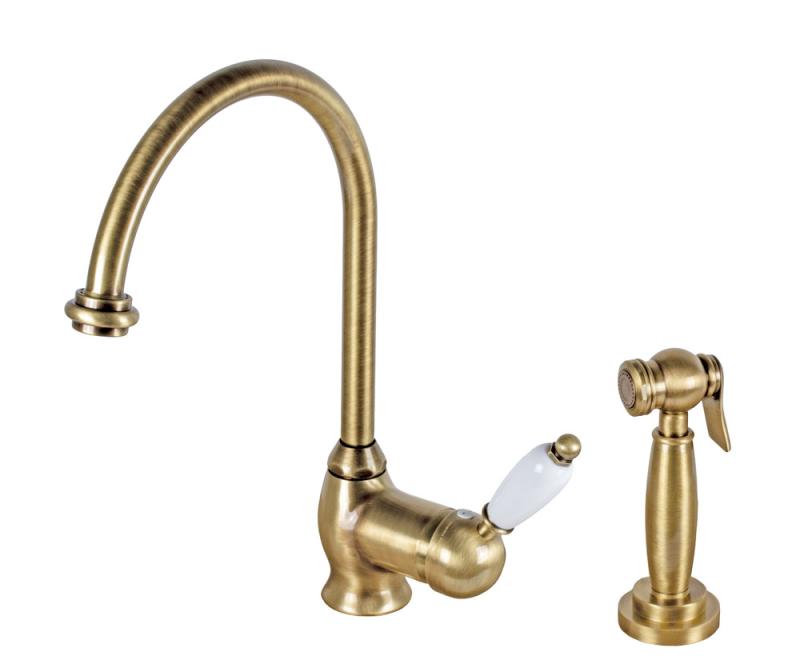 Kitchen mixer - Finsbury bronze with hand spray