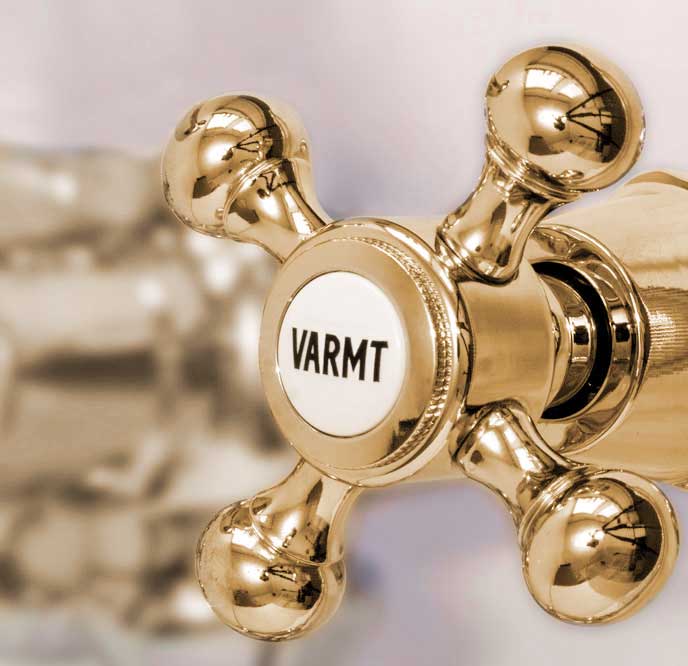 Kitchen Faucet - Wall Kensington brass – Sekelskifte
