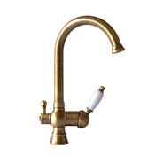 Kitchen Faucet Nottingham Gooseneck with Dishwasher Shut off Valve - Bronze thumbnail image
