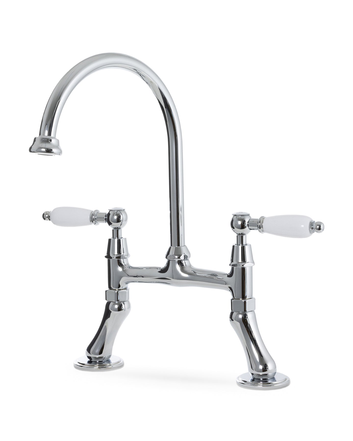 Kitchen Faucet – Two-Hole Faucet Salford Swan Neck Chrome