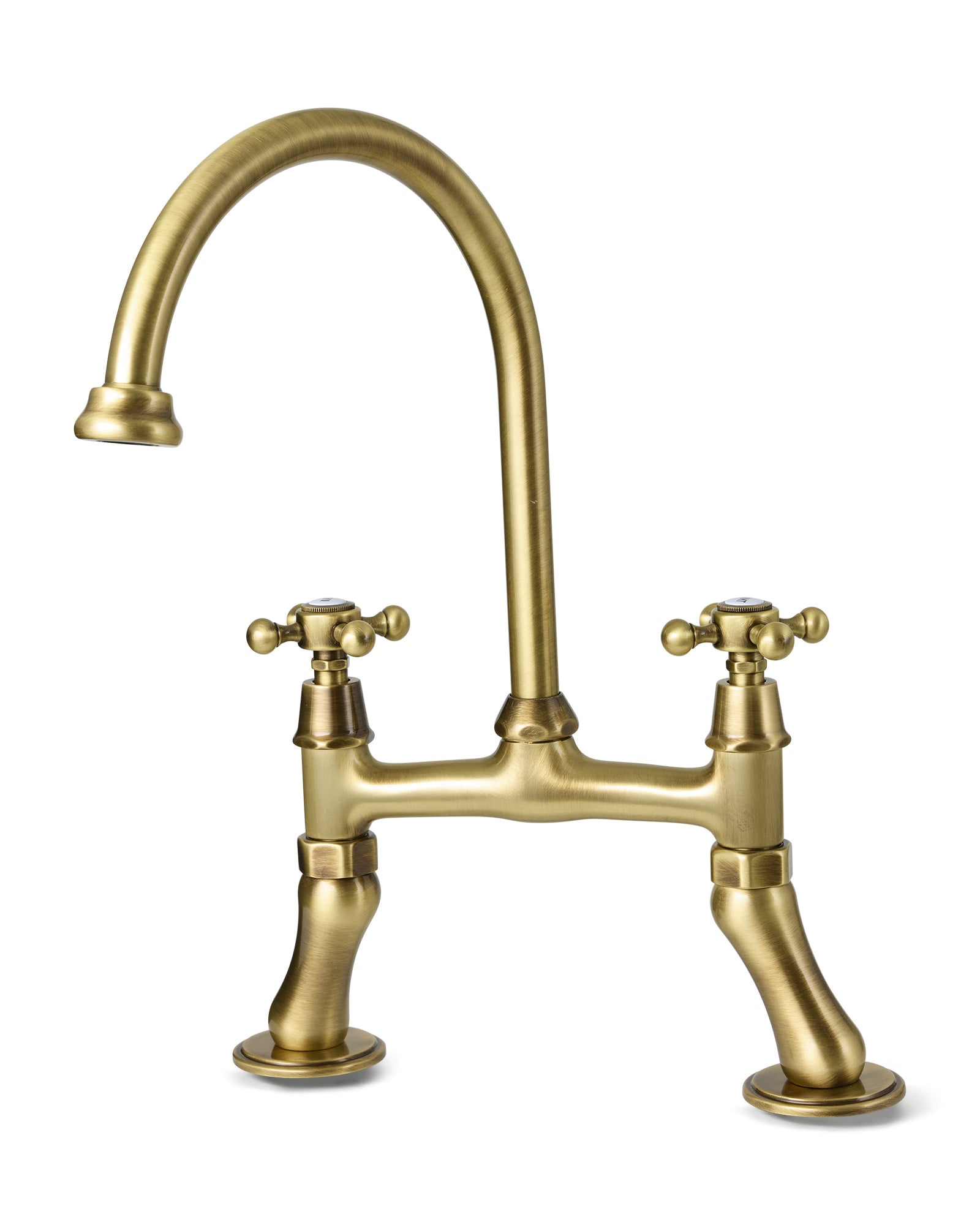 Kitchen Faucet – Two-Hole Faucet Cherington Swan Neck Bronze – Sekelskifte