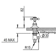 Dishwasher Shut-Off Valve - Horus Julia Chrome thumbnail image