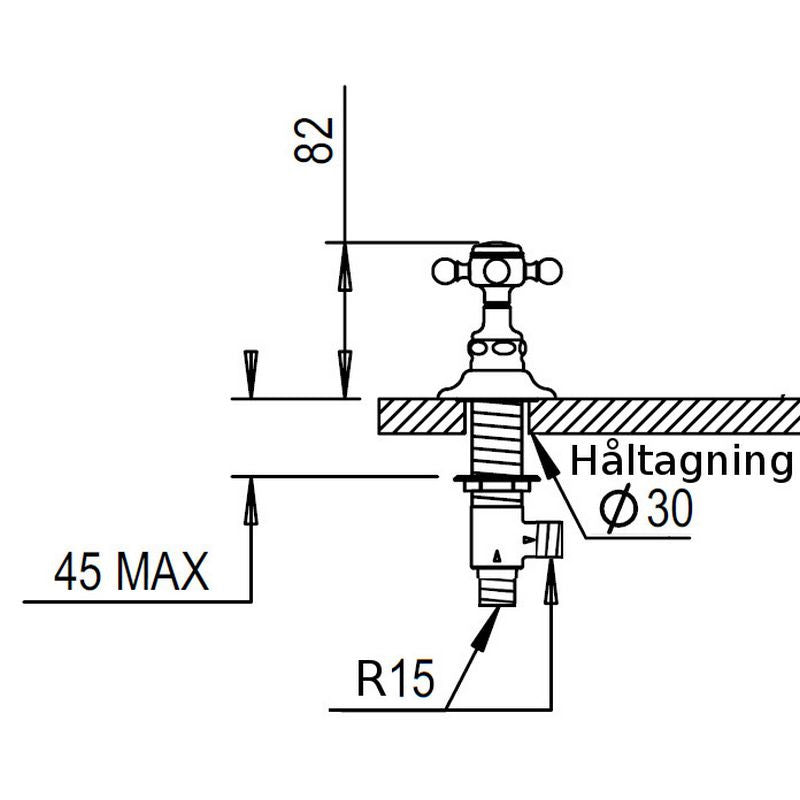 Dishwasher Shut-Off Valve - Horus Julia Chrome image