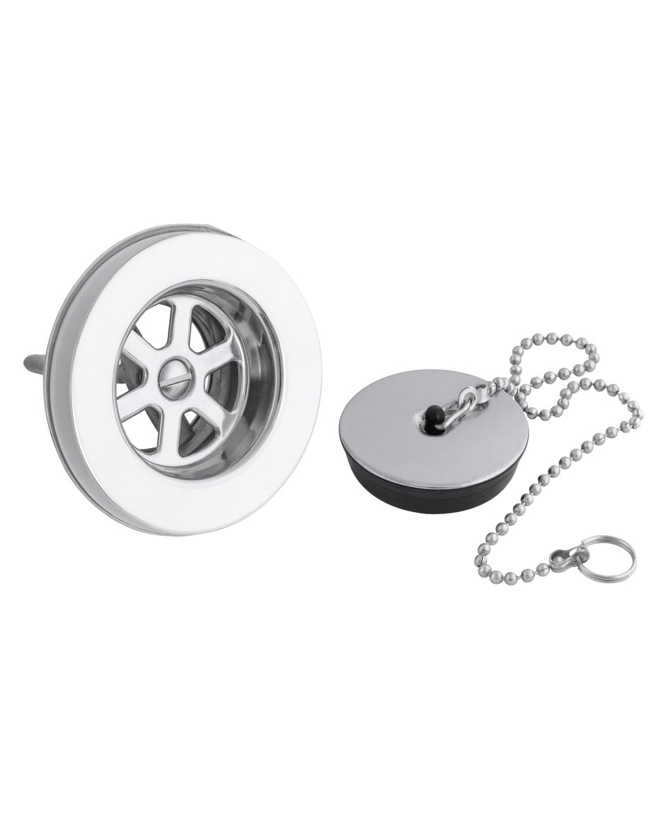 Drain Valve for Sink – Chrome image