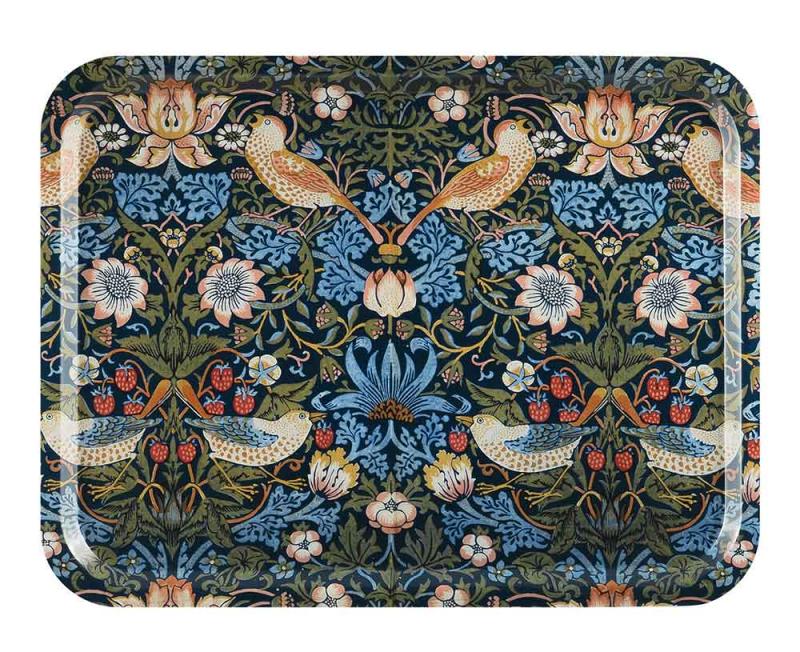 Tray 43 x 33 cm - William Morris, Strawberry Thief