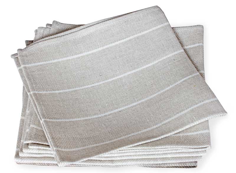 Napkin - Herringbone pattern, natural