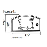 Bakeovnsdør - Støpejern, for innmuring thumbnail image