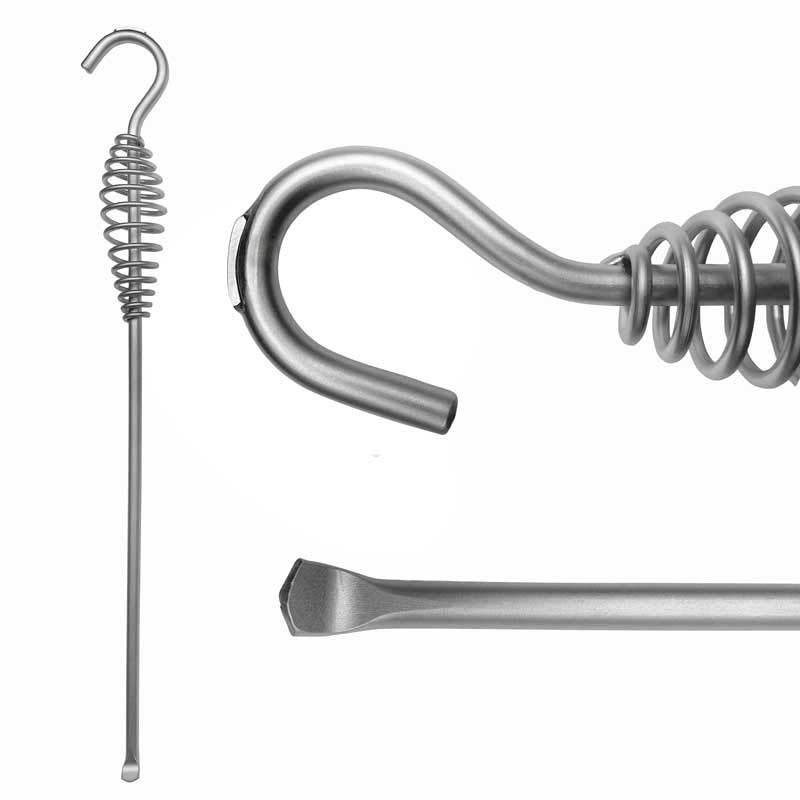 Stove hook for wood stove - Nr:1 chrome coil handle