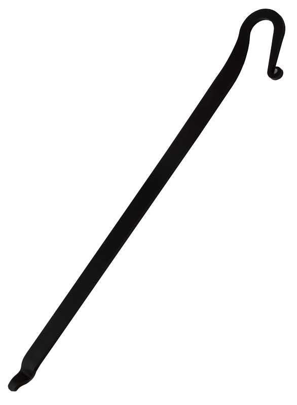 Spiskrok till vedspis - Svart smide 35 cm image
