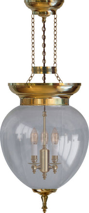 Foyerampel - 200 messing, klart glas thumbnail image