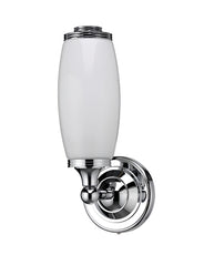 Burlington Bathroom Light - Chrome base and frosted glass thumbnail image