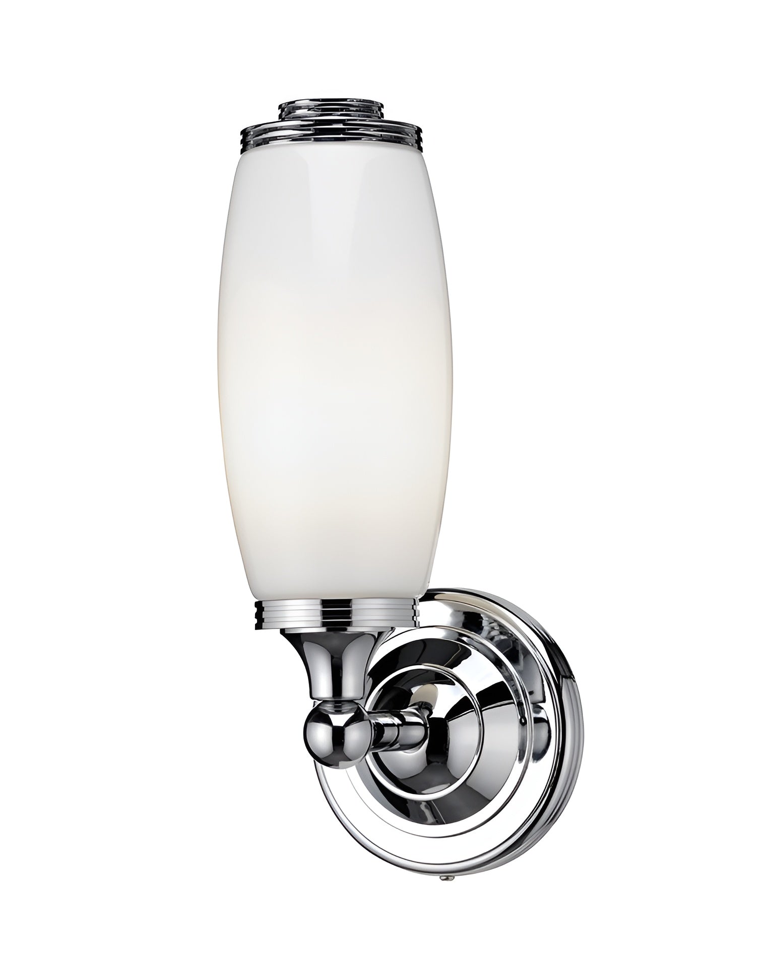 Burlington Bathroom Light - Chrome base and frosted glass image