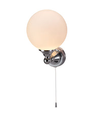 Burlington Bathroom Light - Chrome base and glass bulb thumbnail image