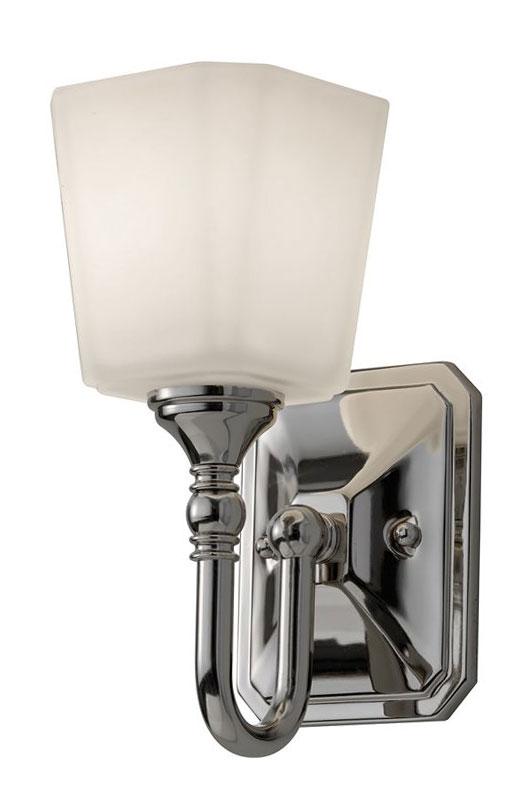 Badrumslampa - Vägglampa Addislade krom/vitfrost image