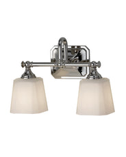 Bathroom lamp - Wall lamp Addislade two-armed chrome / glass thumbnail image