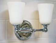 Baderomslampe - Vegglampe Coquet to-armet krom/frost thumbnail image