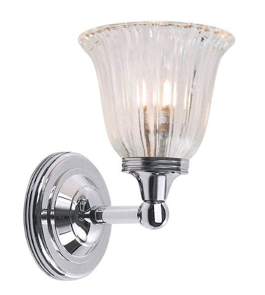 Badrumslampa - Vägglampa Truro krom/glas image