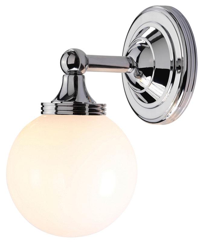 Badrumslampa - Vägglampa Truro krom/vit image